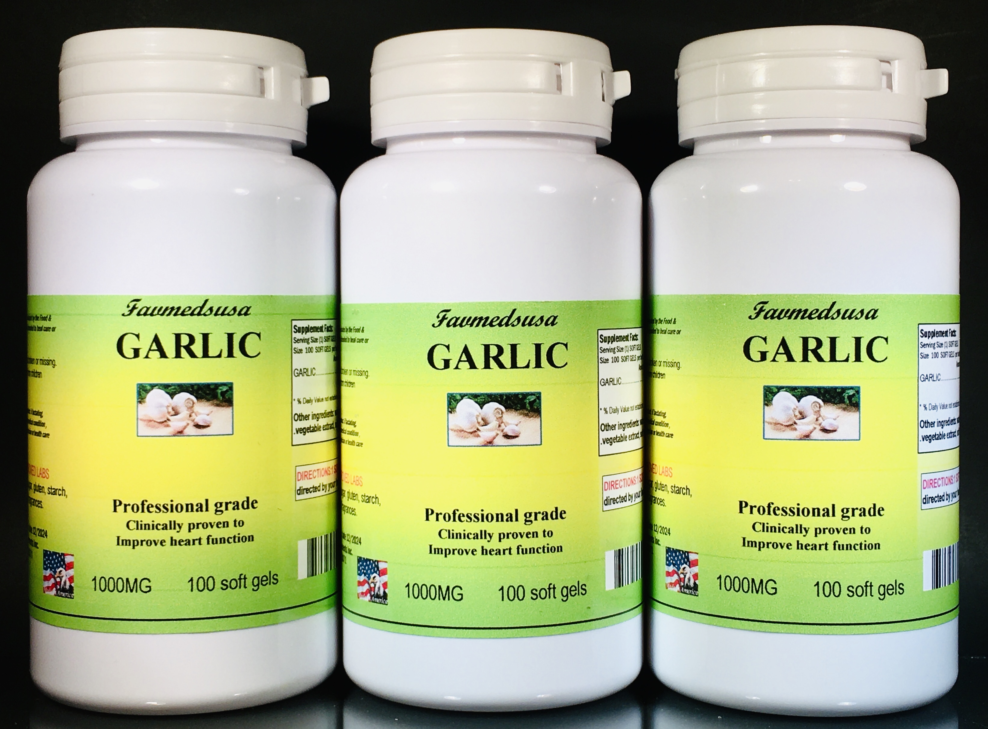 Garlic 1000mg - 300 (3x100) soft gels